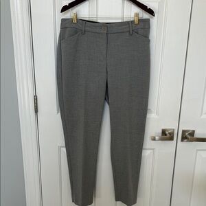 Talbots Classic Gray Hampshire Ankle Pants